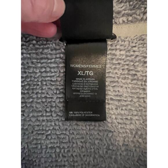 THE NORTH FACE FLEECE JACKET TEXTURED FUZZY BLUE GRAY FULL ZIP WOMENS SIZE XL - Picture 10 of 15